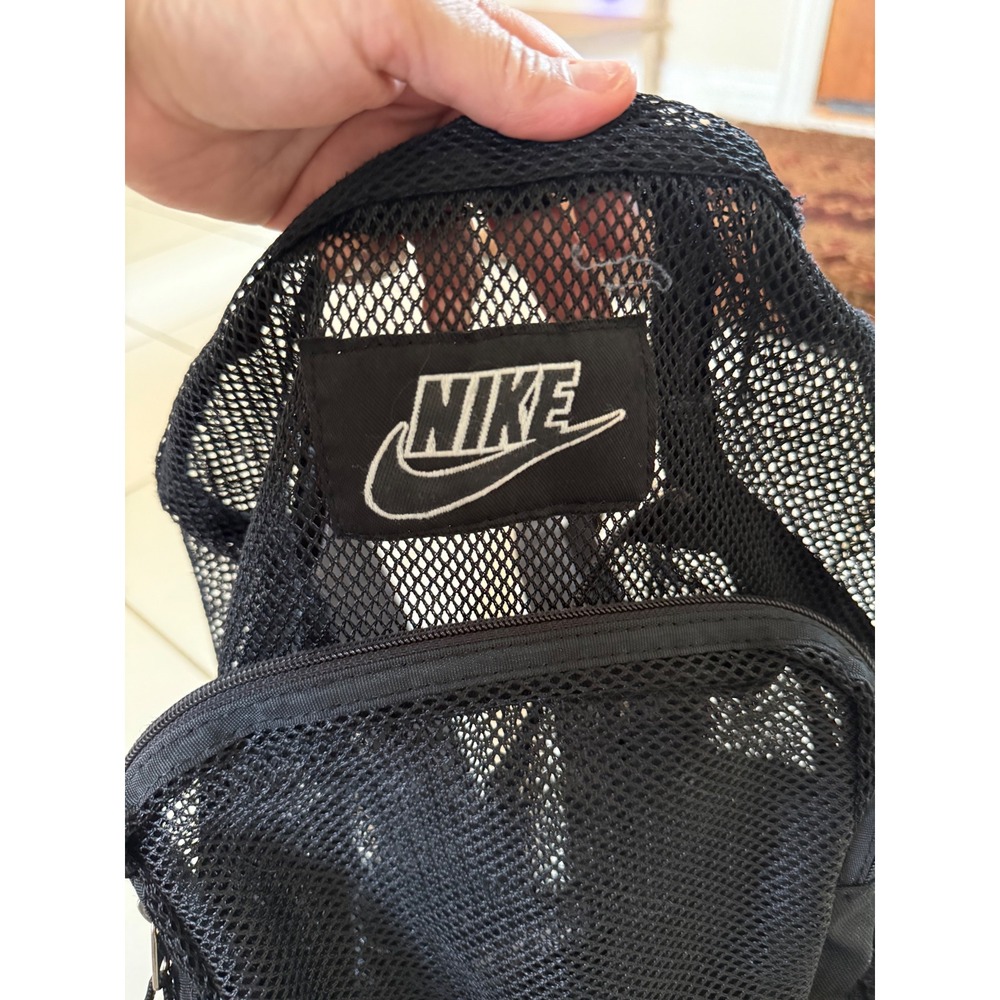 Vintage Nike Mesh Backpack Black Y2K Mini Backpack Sp… - Gem